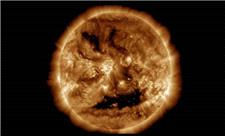 خورشید با لبخندی ترسناک به استقبال هالووین رفت!