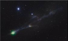 عکس روز ناسا از دنباله‌ یک دنباله‌دار میان‌ستاره‌ای