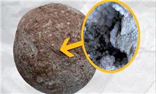 تخم دایناسور 70 میلیون ساله جای بچه‌دایناسور، پر از بلور بود!