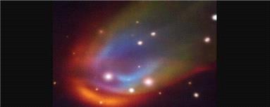 شوک‌های ناشناخته در اطراف یک ستاره کوتوله سفید