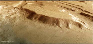 عکس مدارگرد «مارس اکسپرس» از پیامدهای عصر یخبندان در مریخ