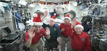 حال و هوای کریسمس در ایستگاه فضایی بین‌المللی