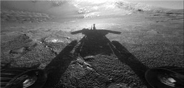 عکس روز ناسا از سایه یک ربات مریخی