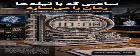 این ساعت عقربه ندارد، اما زمان را بی‌نقص نشان می‌دهد