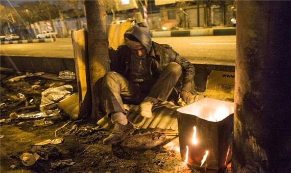 کارتن خواب ها اسکان یافتند/ ادامه بارش باران تا فردا صبح