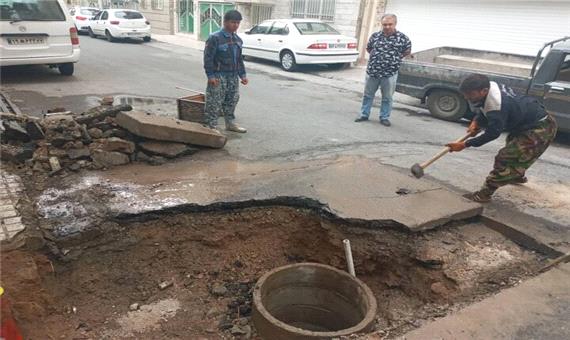 ایمن‌سازی معبر با رفع خطر از فرونشست زمین در منطقه 19