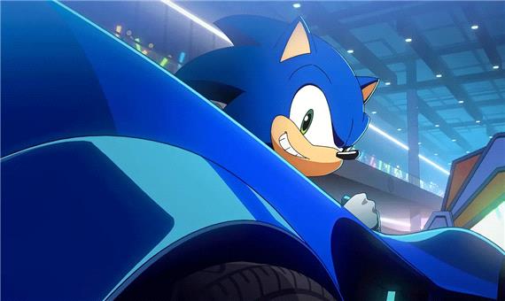 ماشین سواری سونیک در بازی Sonic Racing: CrossWorlds