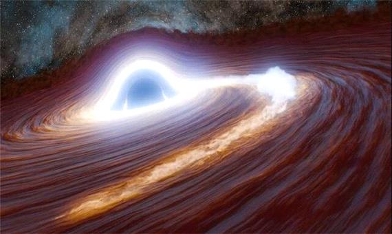 رصد شراره سیاه‌چاله‌ای به اندازه 10 تریلیون خورشید می‌درخشد