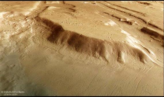 عکس مدارگرد «مارس اکسپرس» از پیامدهای عصر یخبندان در مریخ