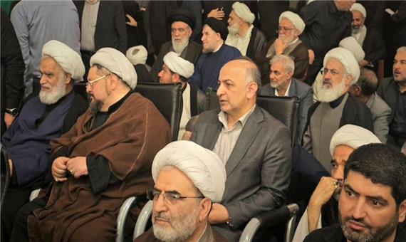 حضور مدیرعامل بیمه دی در مراسم اربعین شهید دکتر علی لاریجانی در قم