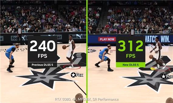 فناوری DLSS 5 اکنون 10 برابر سریع‌تر از زمان معرفی است و بازیکنان NBA 2K27 همین حالا می‌توانند از آن استفاده کنند