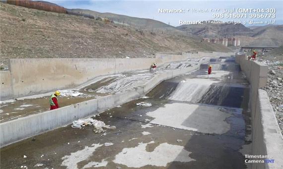 پیشگیری از ورود سیلاب به تهران با لایروبی کامل مسیر رودخانه‌ کن